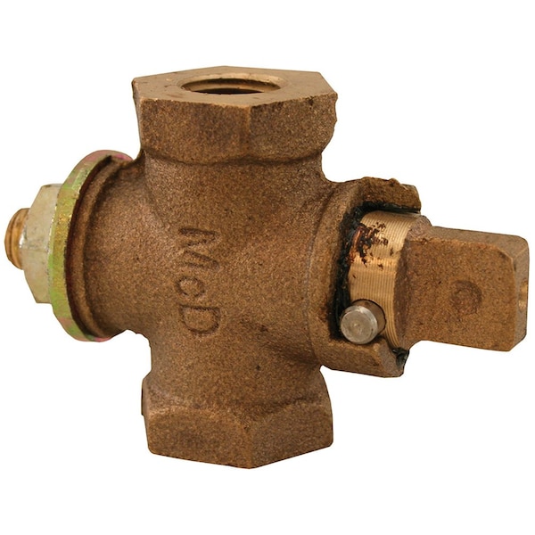 3/4in. AGA Gas Shut-Off Valve, Tee Head